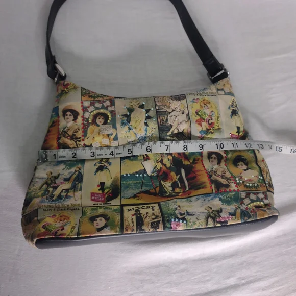 Vintage Print Shoulder Bag - Picture 3 of 8